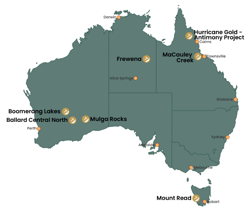 Map of projects November 2025